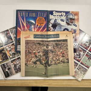 1993 Super Bowl XXVII Official Program Dallas Cowboys Sports Illustrated 34 Card